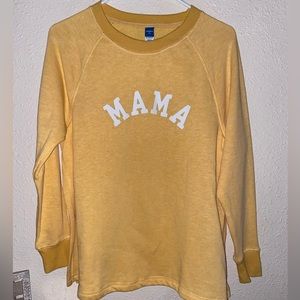 old navy yellow maternity long sleeve
